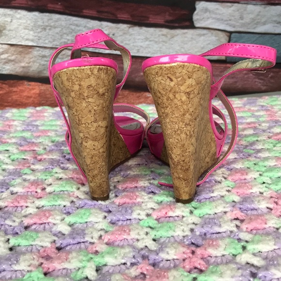 Pink Wedge Heels - Picture 3 of 4